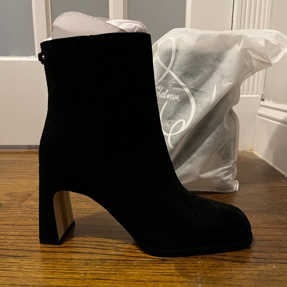 Sam Edelman Irie Black suede ankle boots US women’s 8.5/EU 39